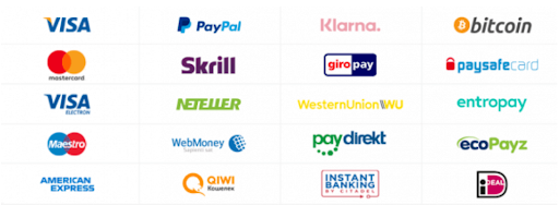 Betalingsmetoder accepteret af de bedste ulicenserede online casinoer